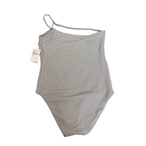 Good American '90s Hot Shoulder‎ One Piece in Silver Size 3 Brand New - Picture 6 of 12
